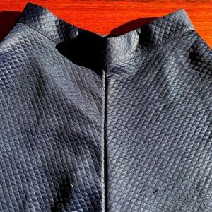 Textured A-line  Midi Skirt